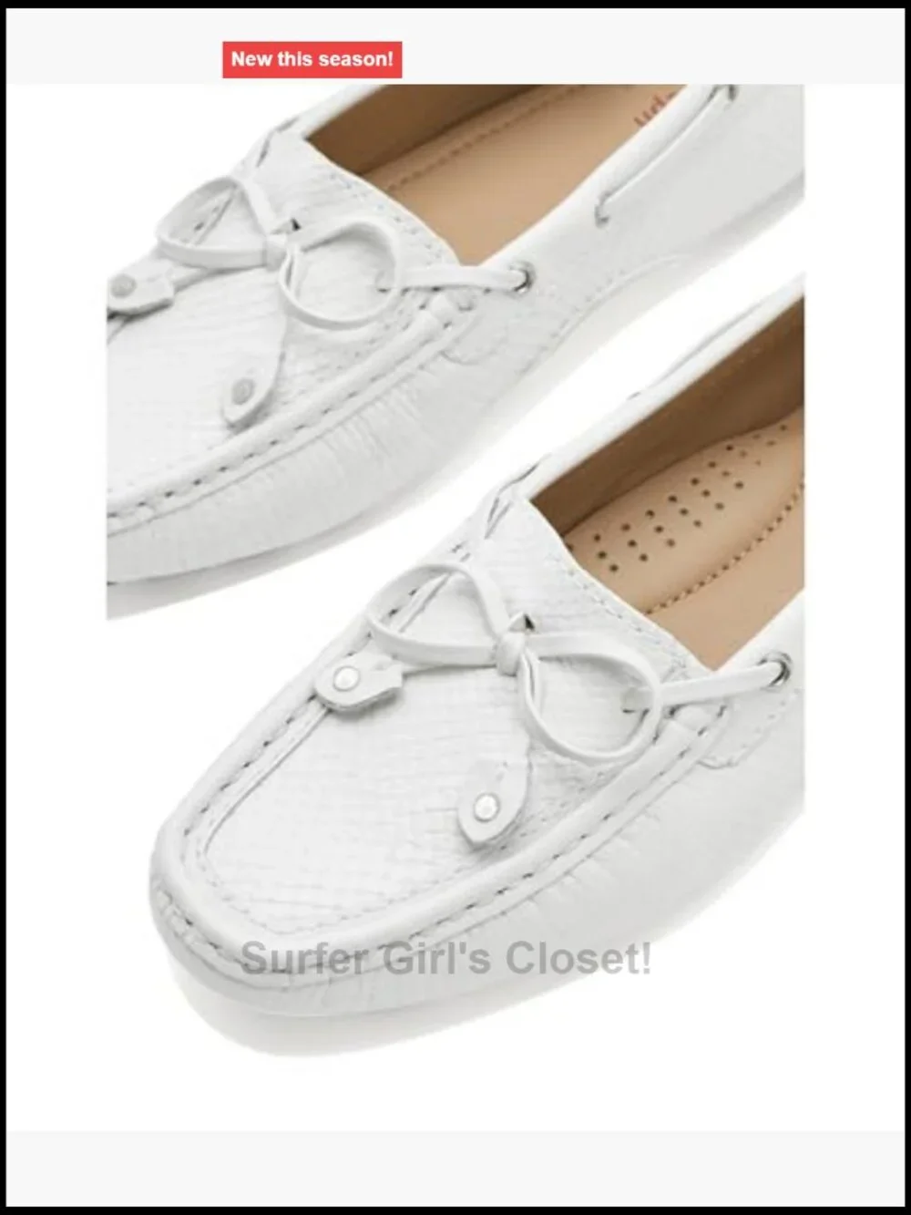 Embossed Snake Leather Loafers, Square Toe, Pull-On, Flat Heel